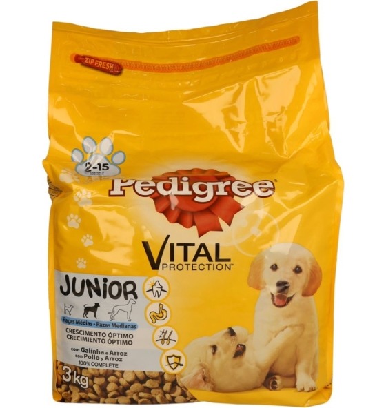 Heavands - Grandes marcas a preços discount - Comida Seca Cão Junior Pedigree 3 Kg 1