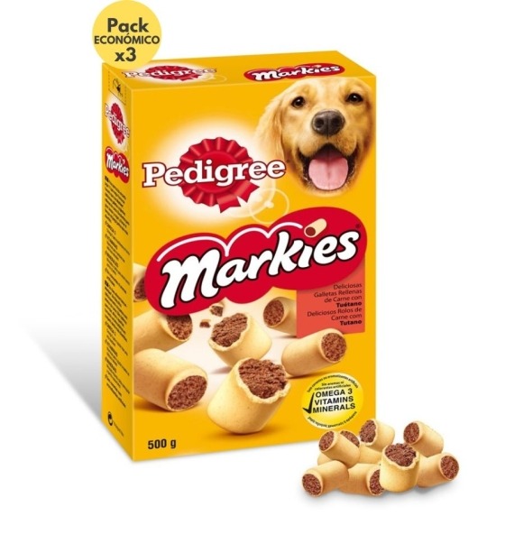 Heavands - Grandes marcas a preços discount - Snack Cão Pedigree Markies 500 G Pack de 3 1
