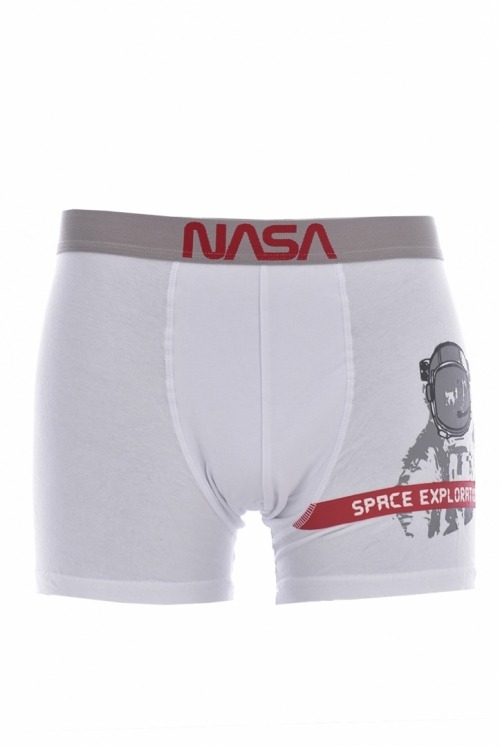 Heavands - Grandes marcas a preços discount - Boxer Nasa Cosmo Branco 1