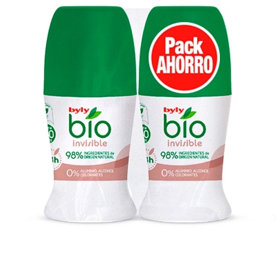 Heavands - Grandes marcas a preços discount - Byly Desodorizante Bio Natural 0% Invisivel Roll-on Lote 2 x 50 ml 1