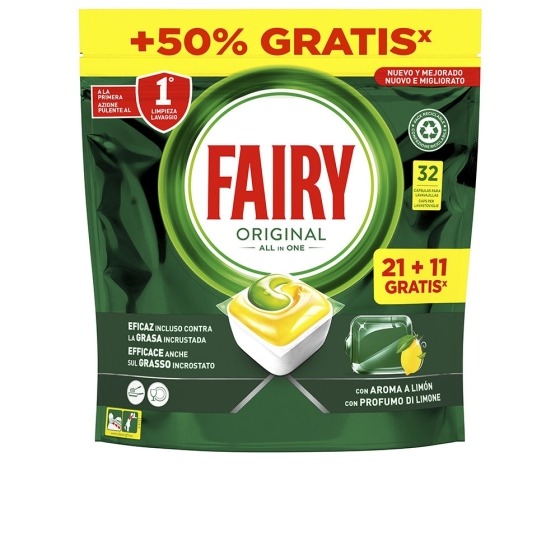 Heavands - Grandes marcas a preços discount - FAIRY ALL IN 1 LEMON  32 cápsulas 1